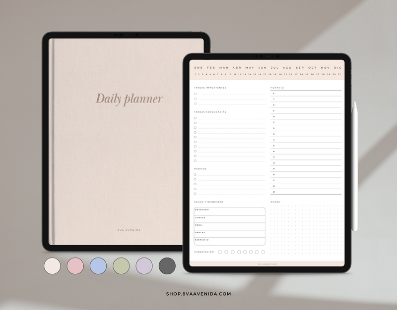 Daily Planner digital 8va Avenida Shop Daily planner digital 8va avenida shop